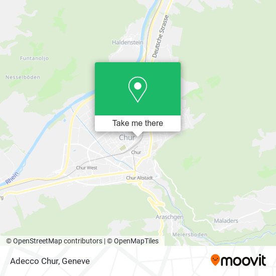 Adecco Chur map