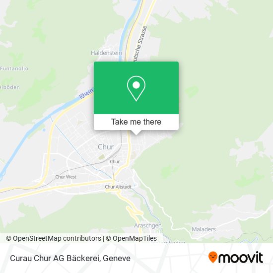 Curau Chur AG Bäckerei map