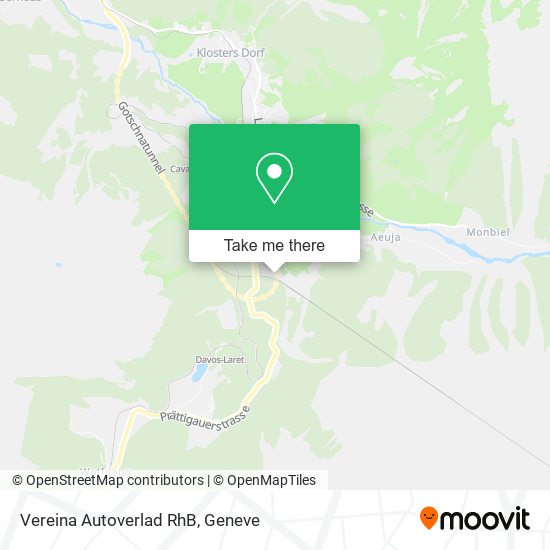 Vereina Autoverlad RhB map