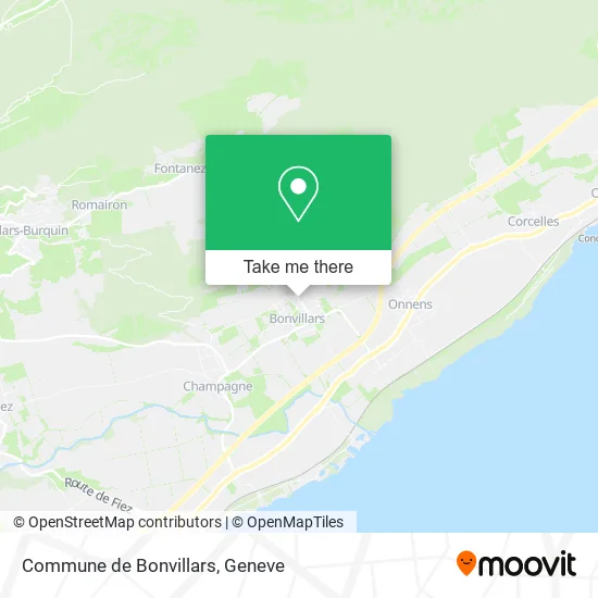 Commune de Bonvillars map