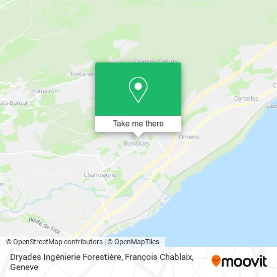 Dryades Ingénierie Forestière, François Chablaix map