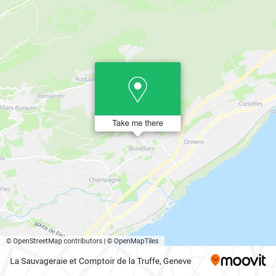 La Sauvageraie et Comptoir de la Truffe map