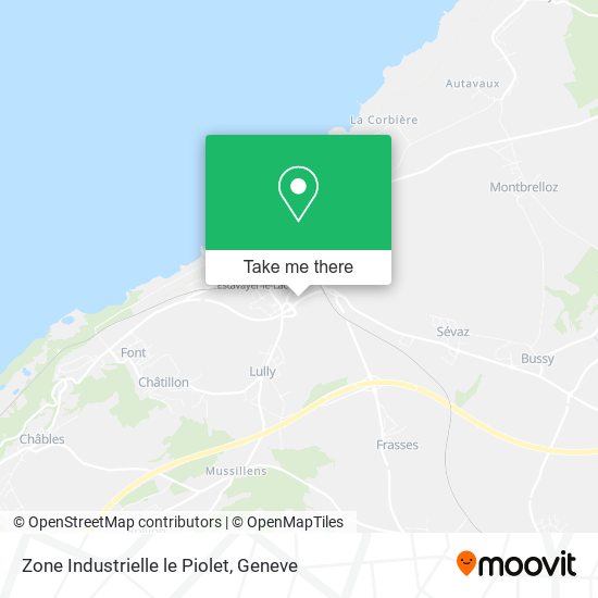 Zone Industrielle le Piolet map