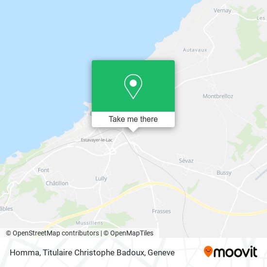 Homma, Titulaire Christophe Badoux map