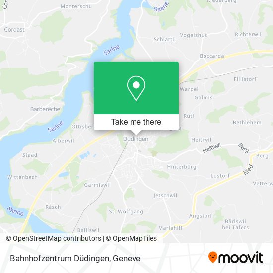 Bahnhofzentrum Düdingen map