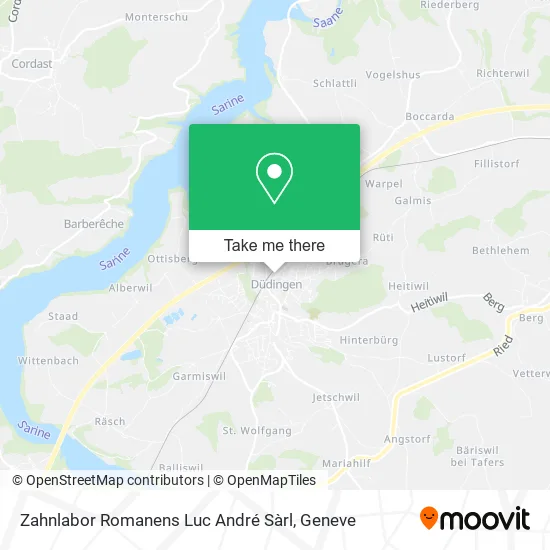 Zahnlabor Romanens Luc André Sàrl map