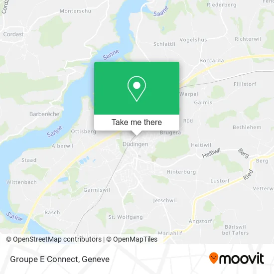 Groupe E Connect map