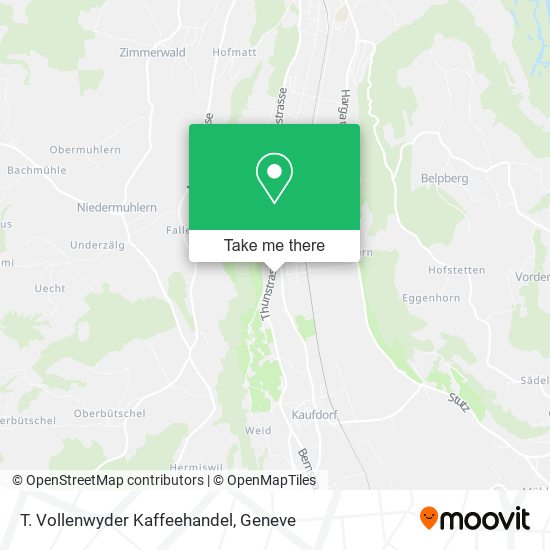 T. Vollenwyder Kaffeehandel map