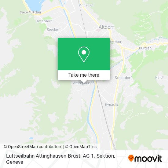 Luftseilbahn Attinghausen-Brüsti AG 1. Sektion map