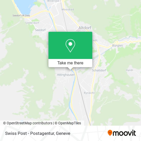 Swiss Post - Postagentur map