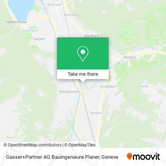 Gasser+Partner AG Bauingenieure Planer map