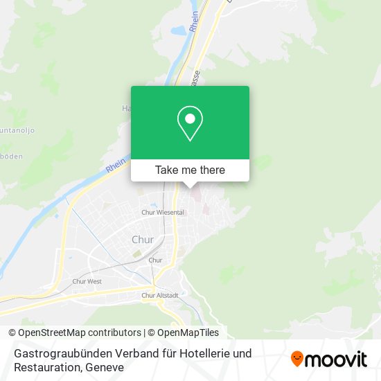 Gastrograubünden Verband für Hotellerie und Restauration map