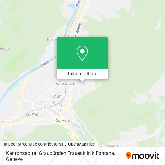 Kantonsspital Graubünden Frauenklinik Fontana map