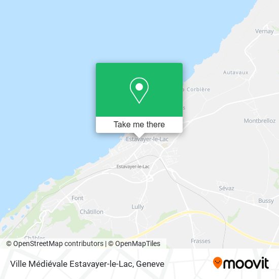 Ville Médiévale Estavayer-le-Lac map