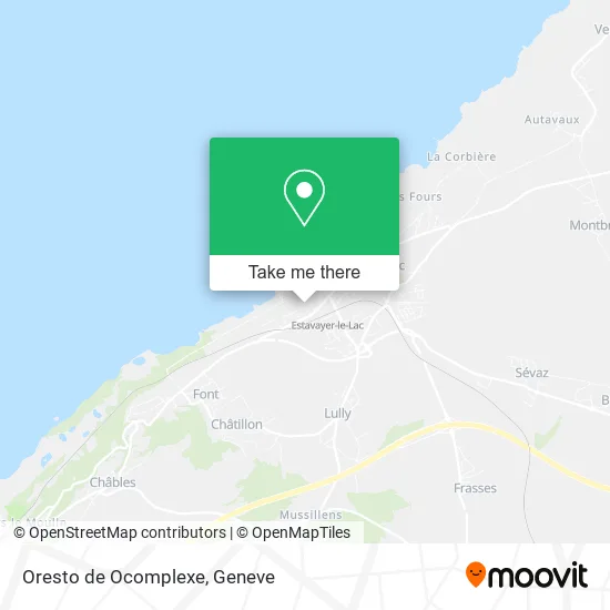 Oresto de Ocomplexe map