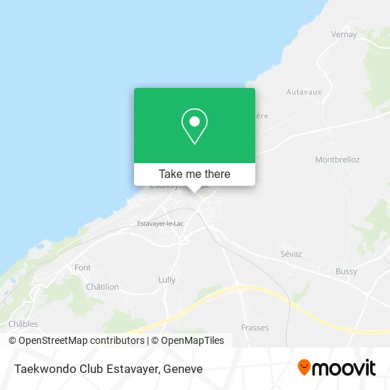 Taekwondo Club Estavayer map
