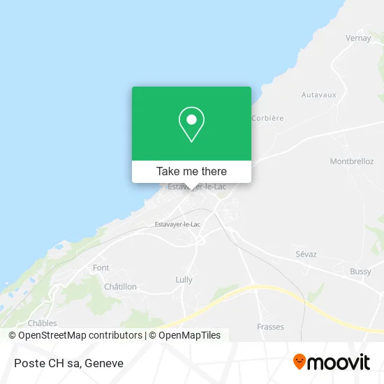 Poste CH sa map