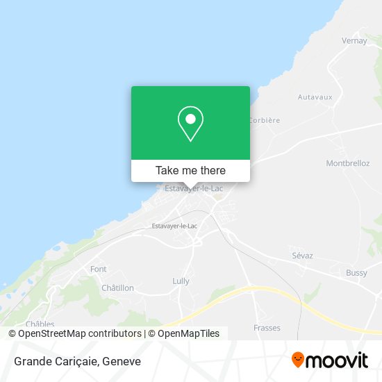 Grande Cariçaie map