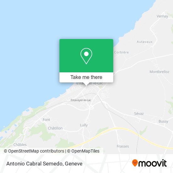Antonio Cabral Semedo map