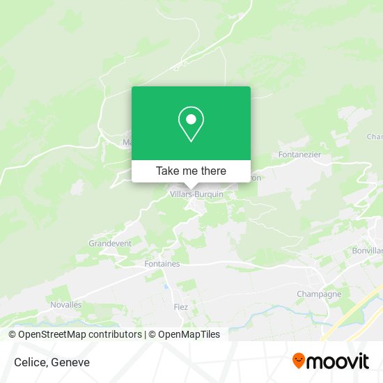 Celice map