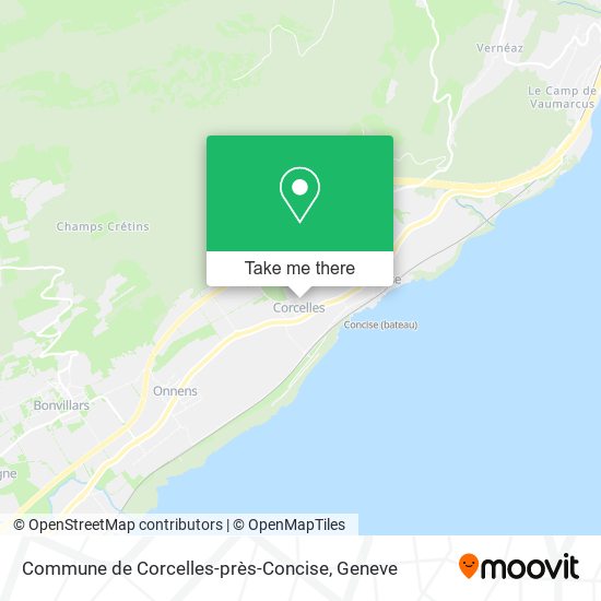 Commune de Corcelles-près-Concise map
