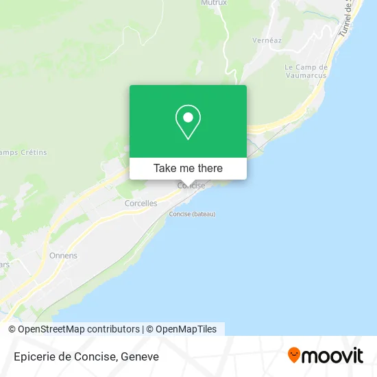 Epicerie de Concise map