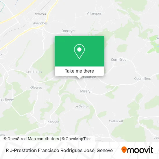 R J-Prestation Francisco Rodrigues José map