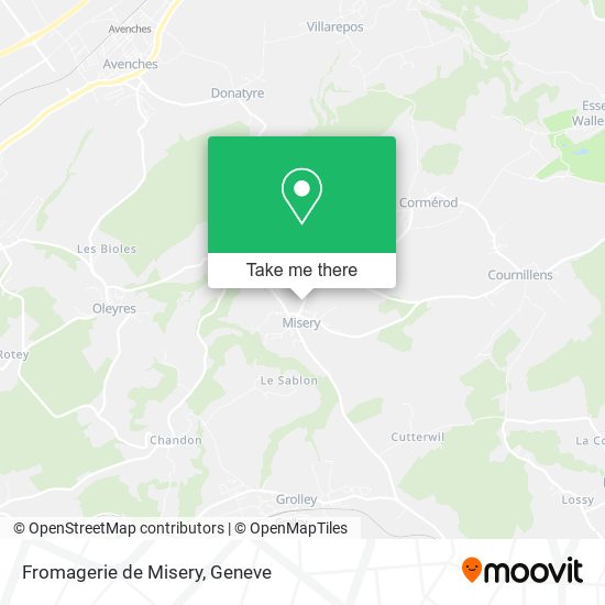 Fromagerie de Misery map