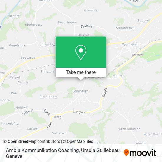 Ambia Kommunikation Coaching, Ursula Guillebeau map