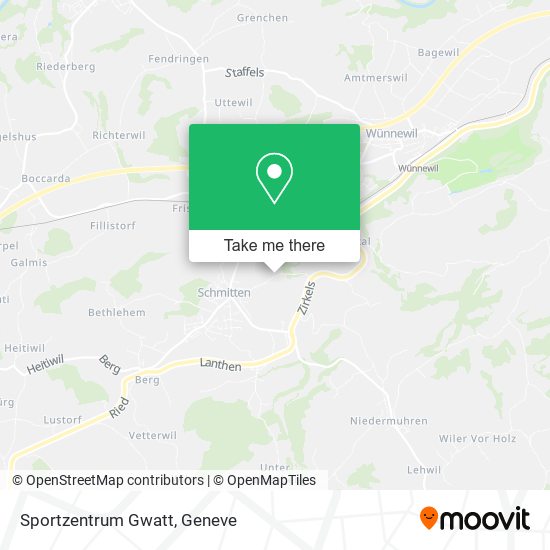 Sportzentrum Gwatt map