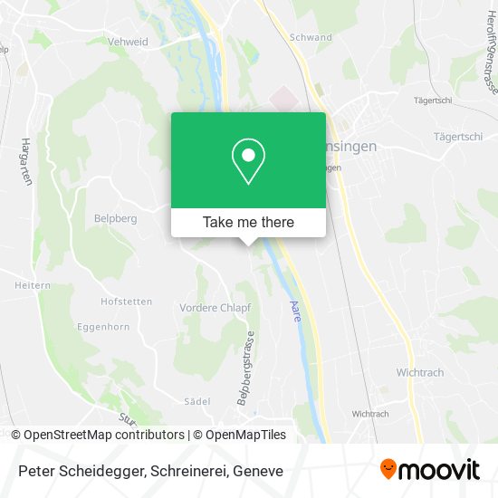 Peter Scheidegger, Schreinerei map