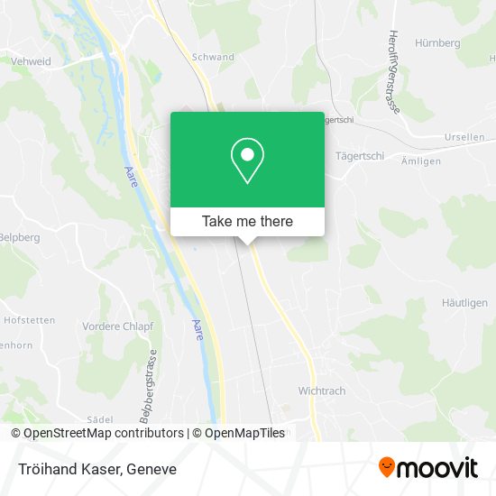 Tröihand Kaser map
