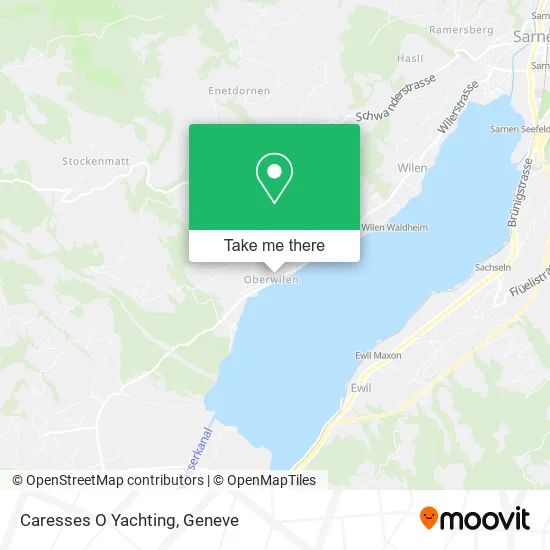 Caresses O Yachting map