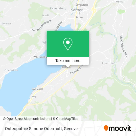 Osteopathie Simone Odermatt map