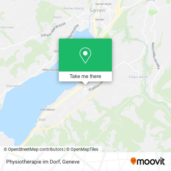 Physiotherapie im Dorf map