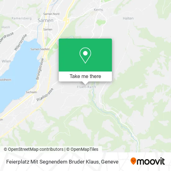 Feierplatz Mit Segnendem Bruder Klaus map