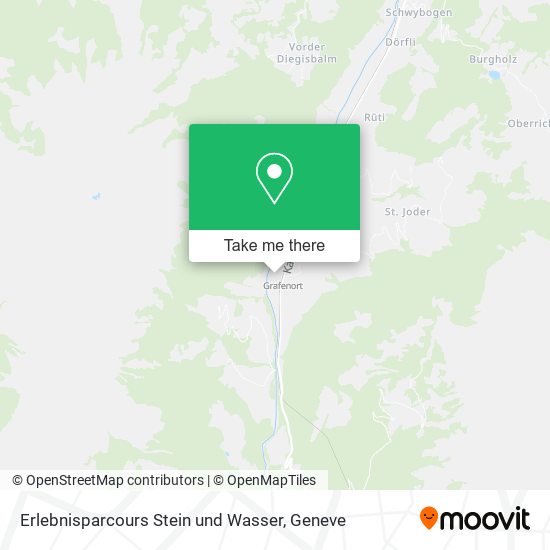 Erlebnisparcours Stein und Wasser map