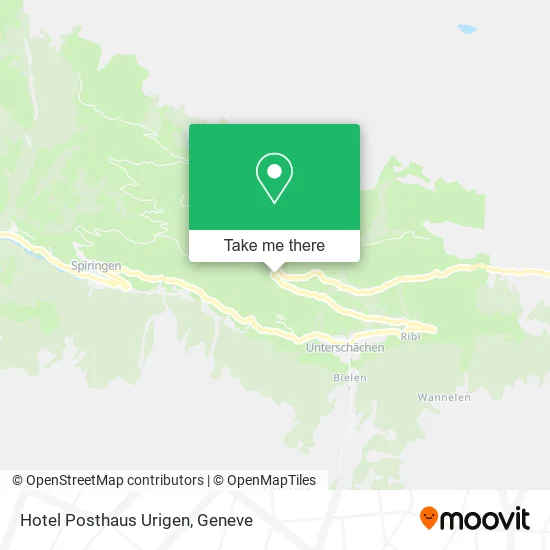 Hotel Posthaus Urigen map