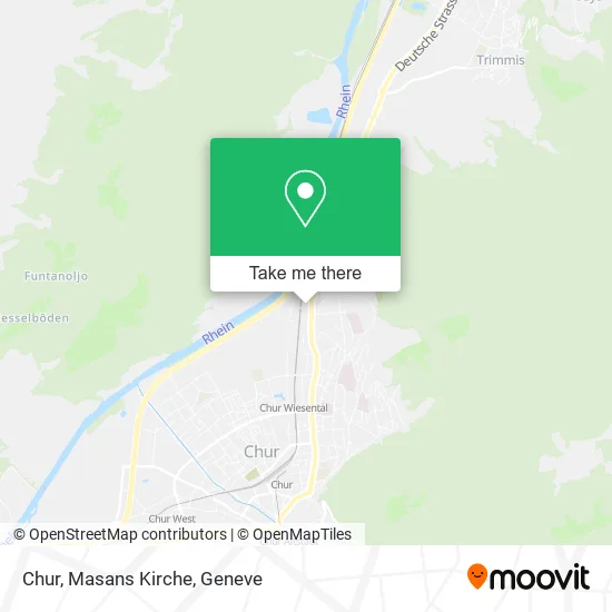 Chur, Masans Kirche map