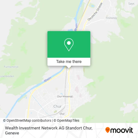 Wealth Investment Network AG Standort Chur map