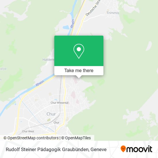 Rudolf Steiner Pädagogik Graubünden map