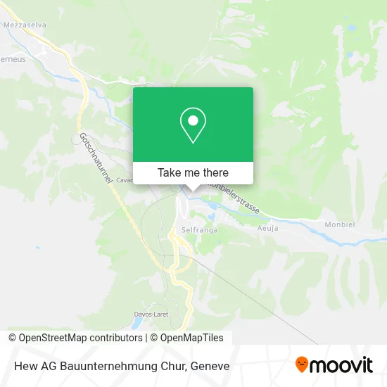 Hew AG Bauunternehmung Chur map