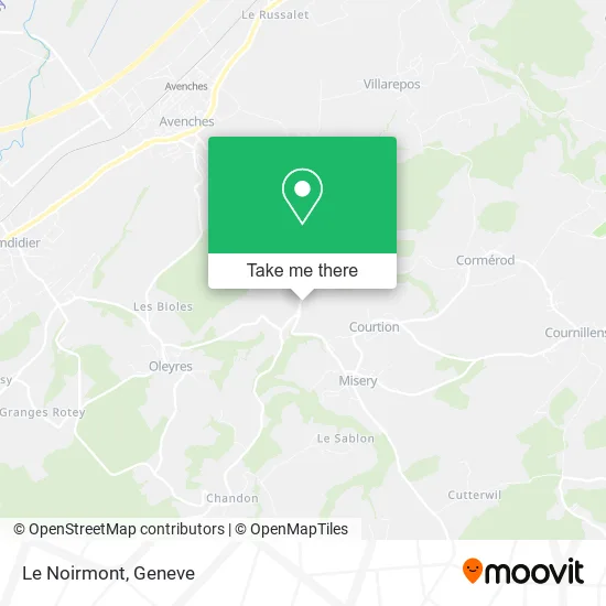 Le Noirmont map