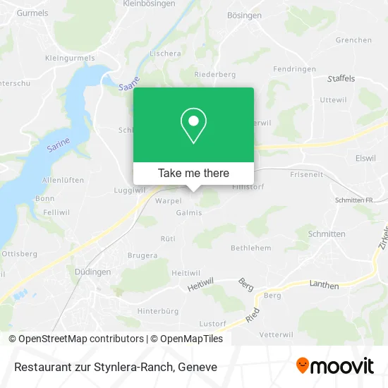 Restaurant zur Stynlera-Ranch map