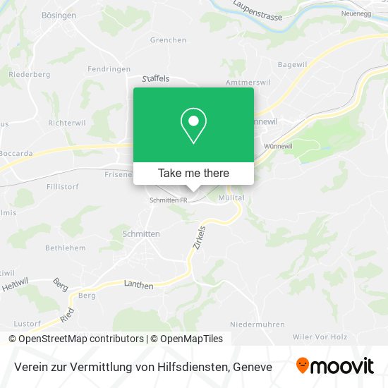 Verein zur Vermittlung von Hilfsdiensten map