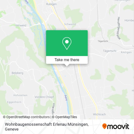 Wohnbaugenossenschaft Erlenau Münsingen map