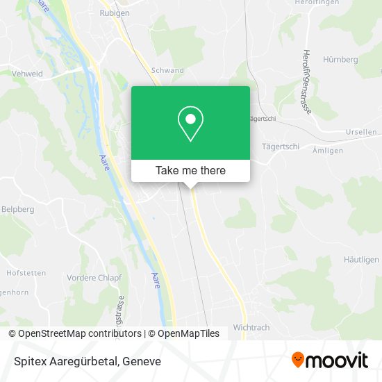 Spitex Aaregürbetal map