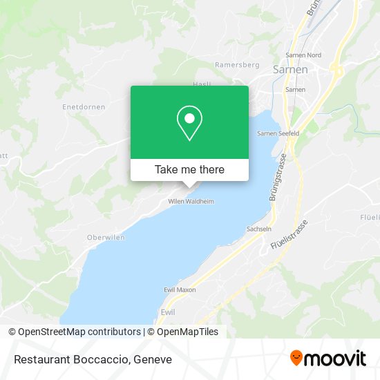 Restaurant Boccaccio map