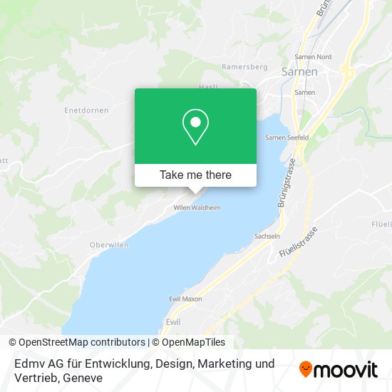 Edmv AG für Entwicklung, Design, Marketing und Vertrieb map