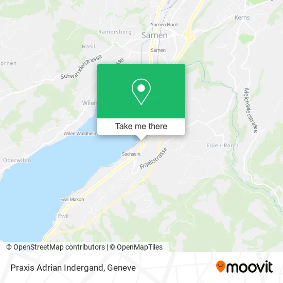 Praxis Adrian Indergand map